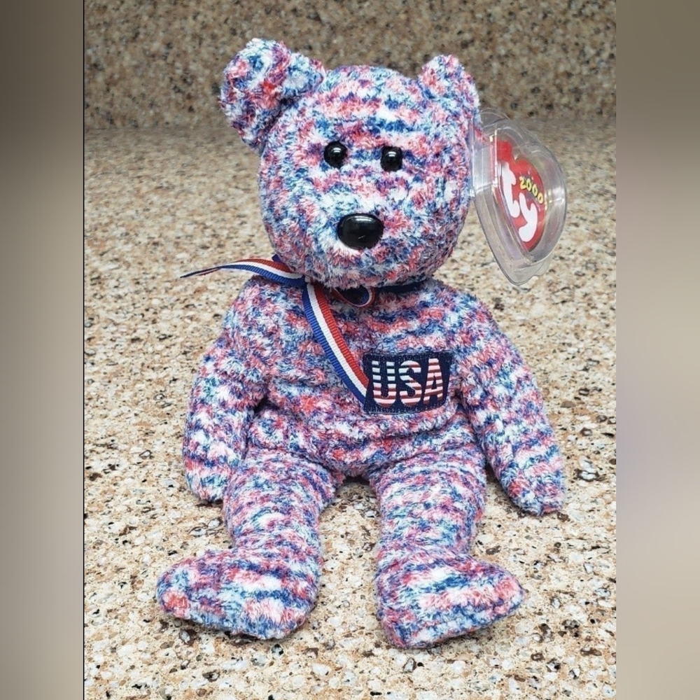Ty Beanie Baby U.S.A. The Bear 2000